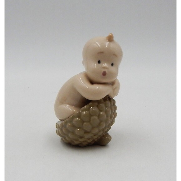 Nao By Lladro Where Do Babies Come From An Acorn #5024 Figurine Vintage 2003